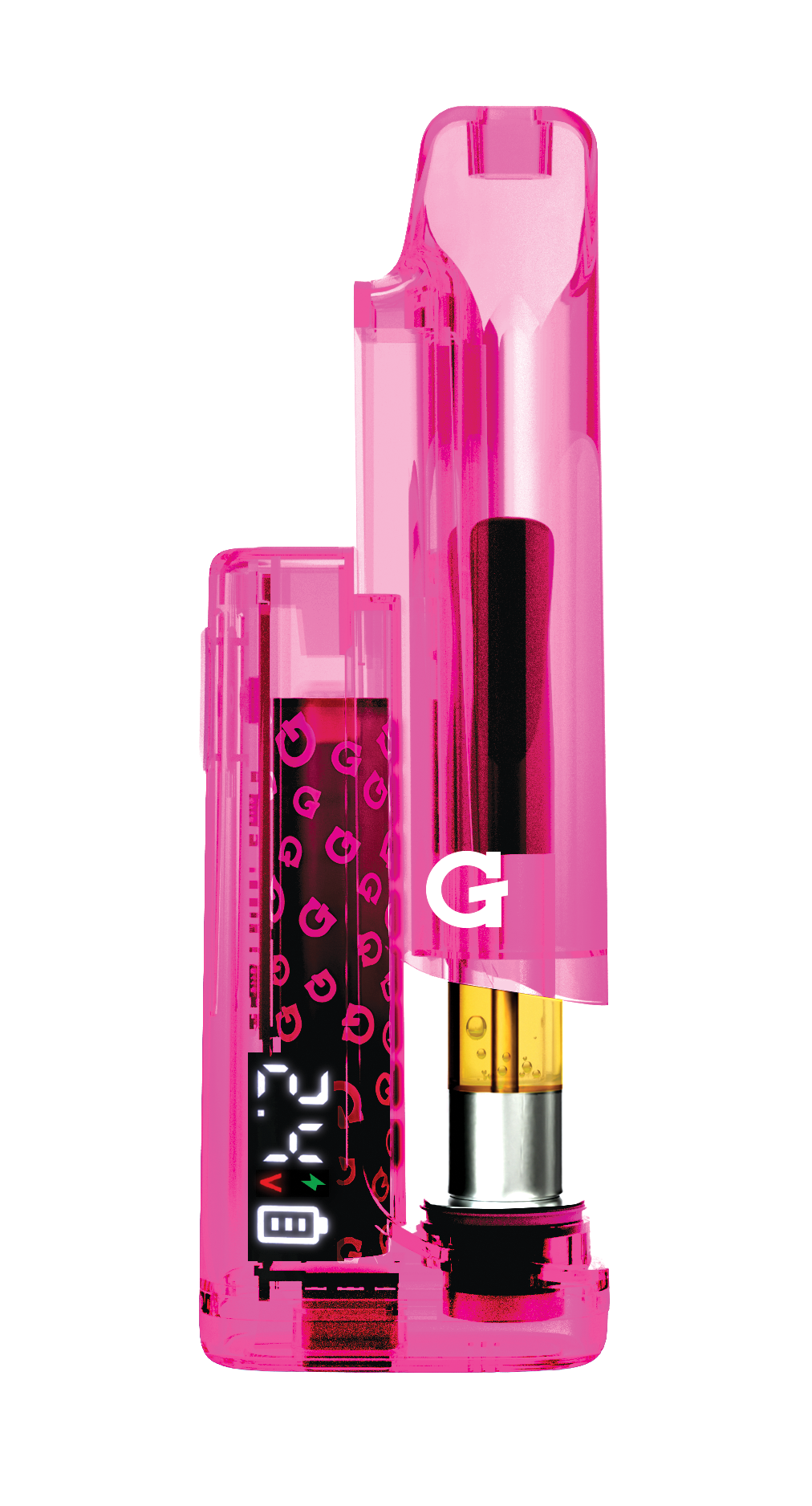 G Pen Hydout Retro Clear — Pink åpen