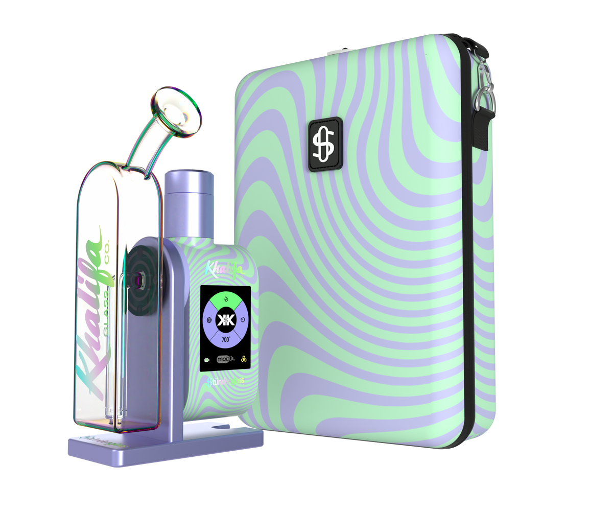 Khalifa x Stündenglass Modül + Dok Deluxe Travel Set — emballasje detalj