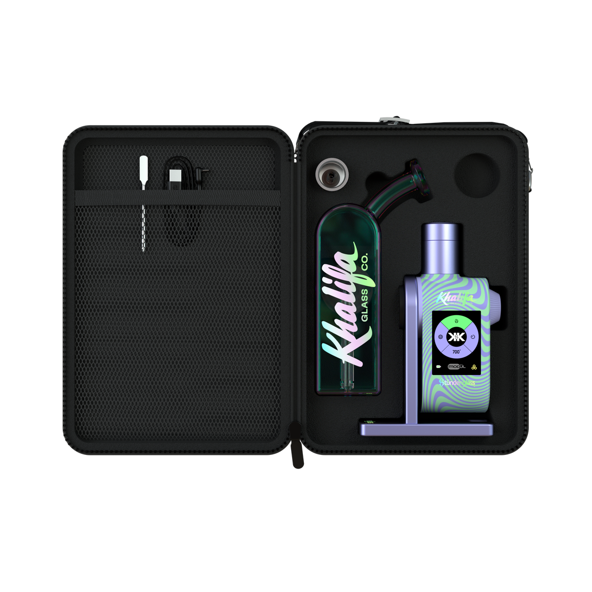 Khalifa x Stündenglass Modül + Dok Deluxe Travel Set — emballasje bakside