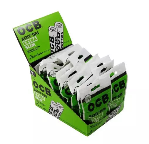 OCB Activ Tips Extra Slim aktivert kullfilter 50 stk