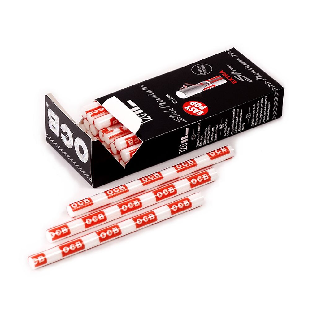 OCB Premium Stick Extra Slim Filter 120 stk forhåndsskjært