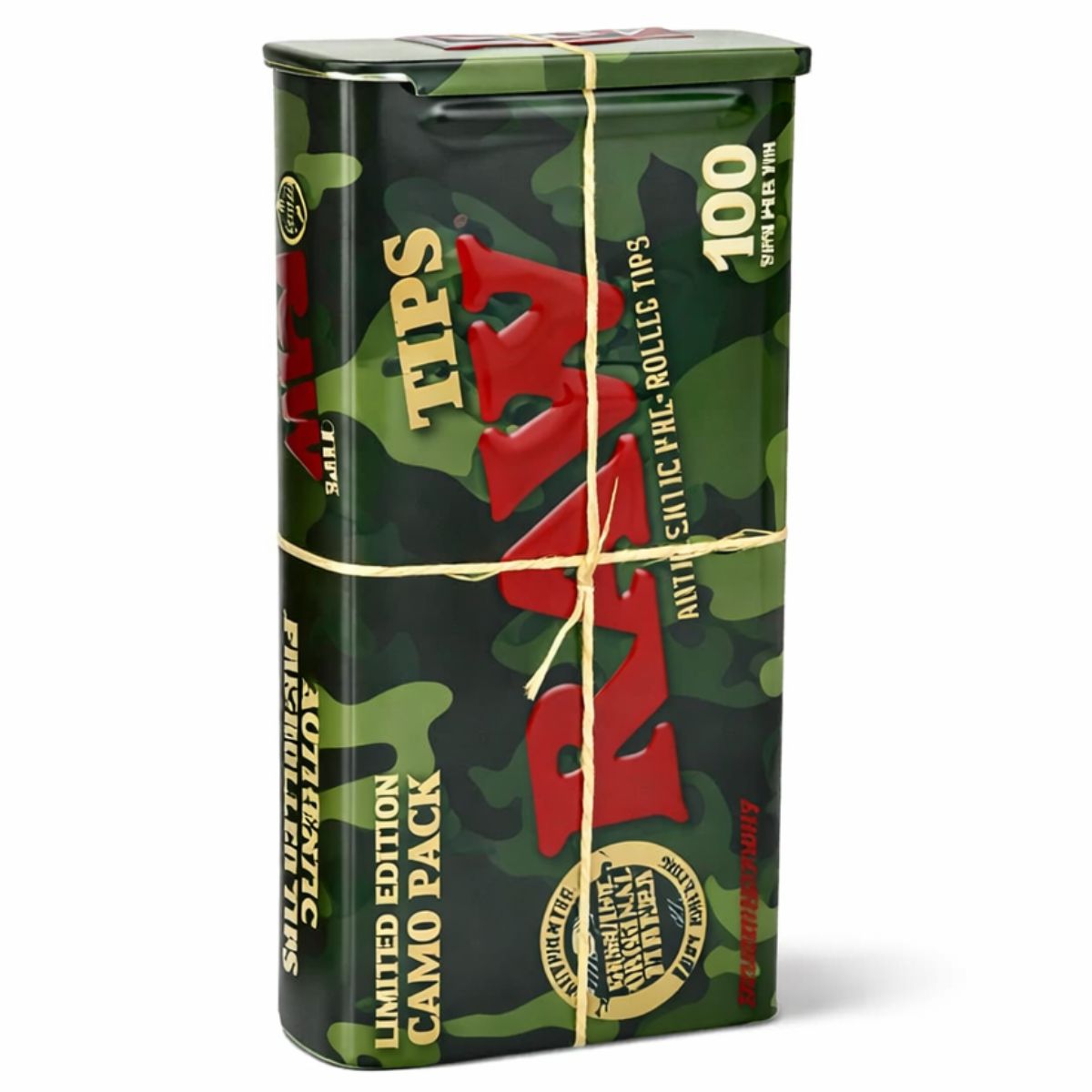 RAW Camo Limited Edition boks med filter tips — lukket | BudMates