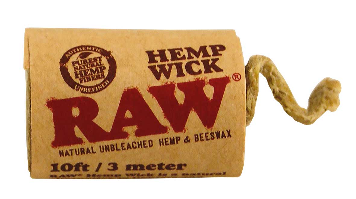 RAW Hemp Wick 3m – naturlig hampveke med bivoks