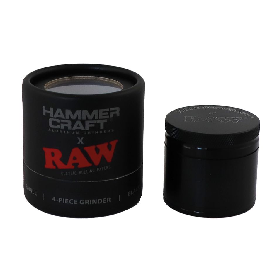 RAW Hammer Craft liten grinder — åpen visning 4 deler | BudMates