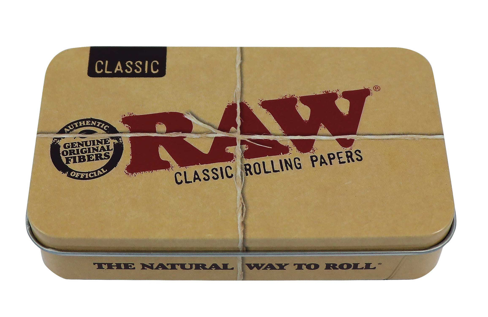 RAW Tin Case metallboks for oppbevaring av papes