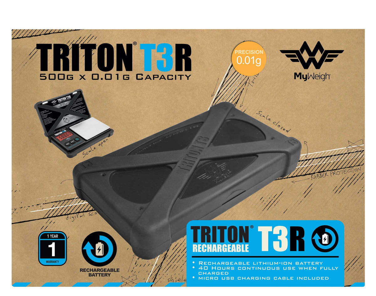 TRITON T3 500g – Digital Presisjonsvekt 0,01g (Oppladbar)