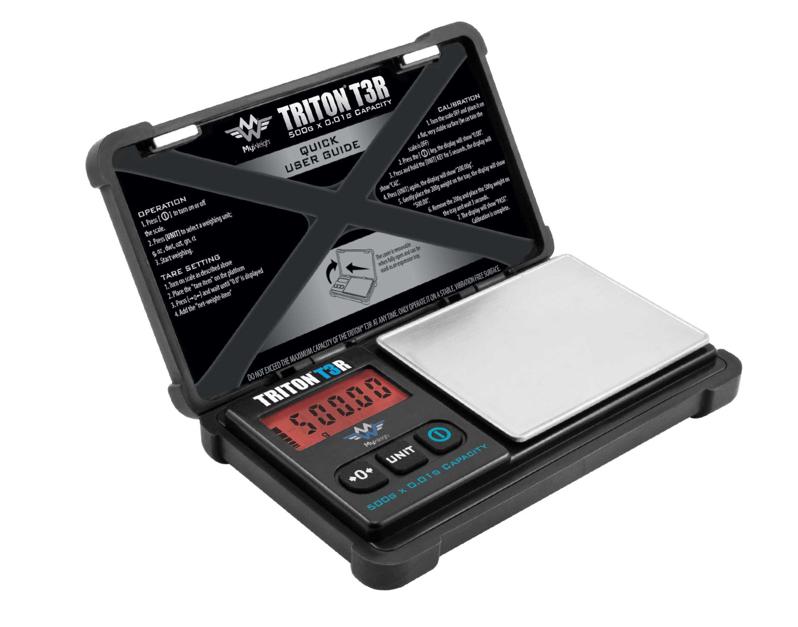 TRITON T3 500g oppladbar digital presisjonsvekt 0,01g